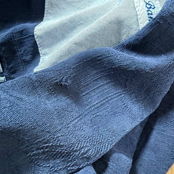 Tommy Bahama Denver Broncos Short Sleeve Button Up Casual Shirt XXXL Navy - Picture 9 of 9